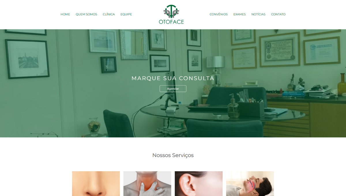 Otoface — site institucional