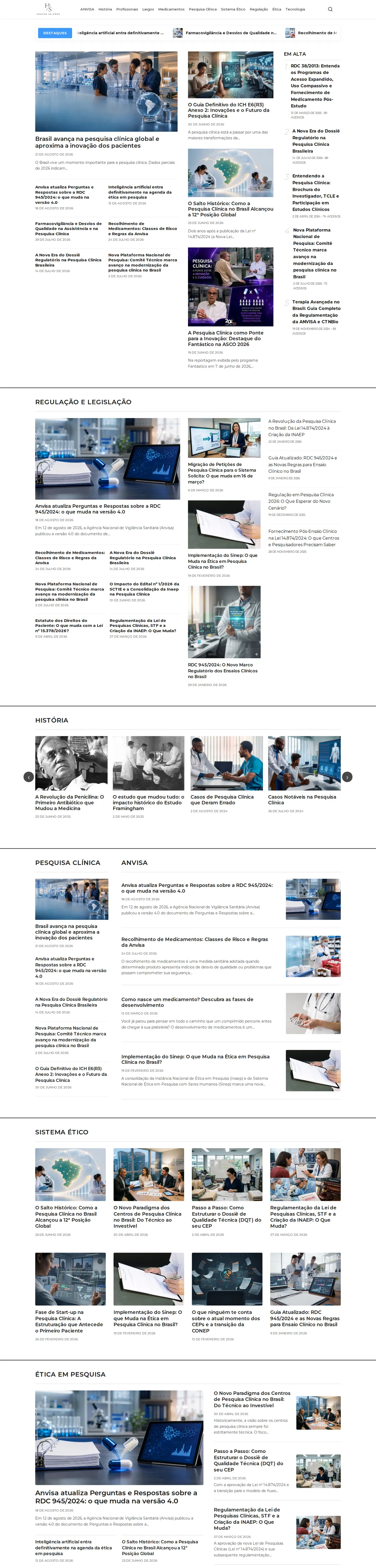 Site criado pela reZeta Sites para Heloisa Salomão - Pesquisa Clínica
